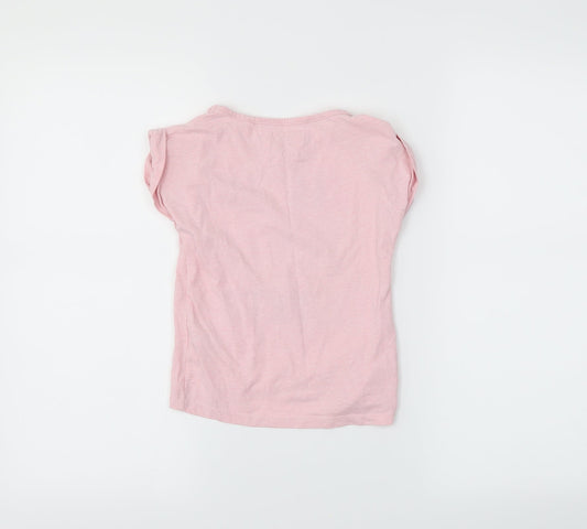 TU Girls Pink   Basic T-Shirt Size 5 Years