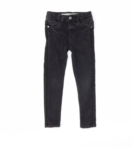 DenimCo Girls Black  Denim Skinny Jeans Size 5-6 Years