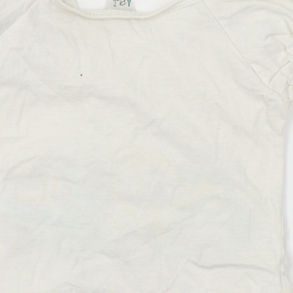 Pink Chili Girls White   Basic Blouse Size 2 Years  - train