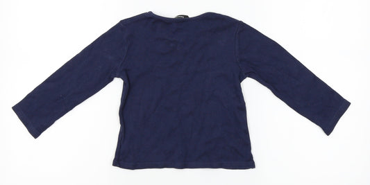George Girls Black   Basic T-Shirt Size 2-3 Years