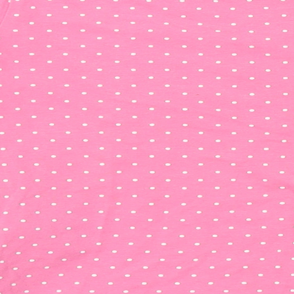 H&M Girls Pink Polka Dot  Top Pyjama Top Size 2-3 Years