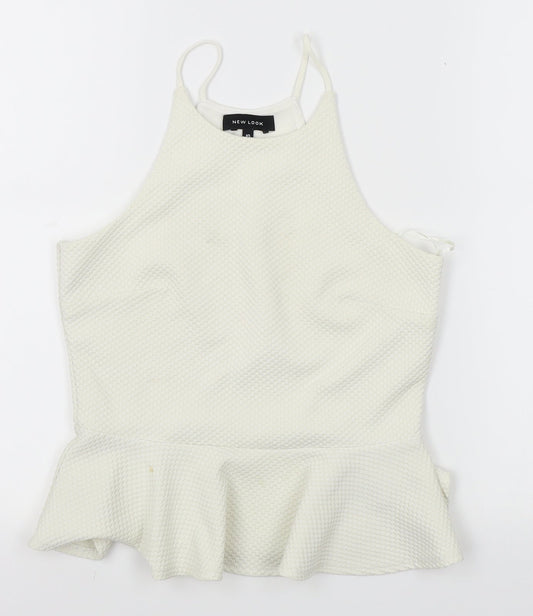 New Look Womens White   Basic Blouse Size 10