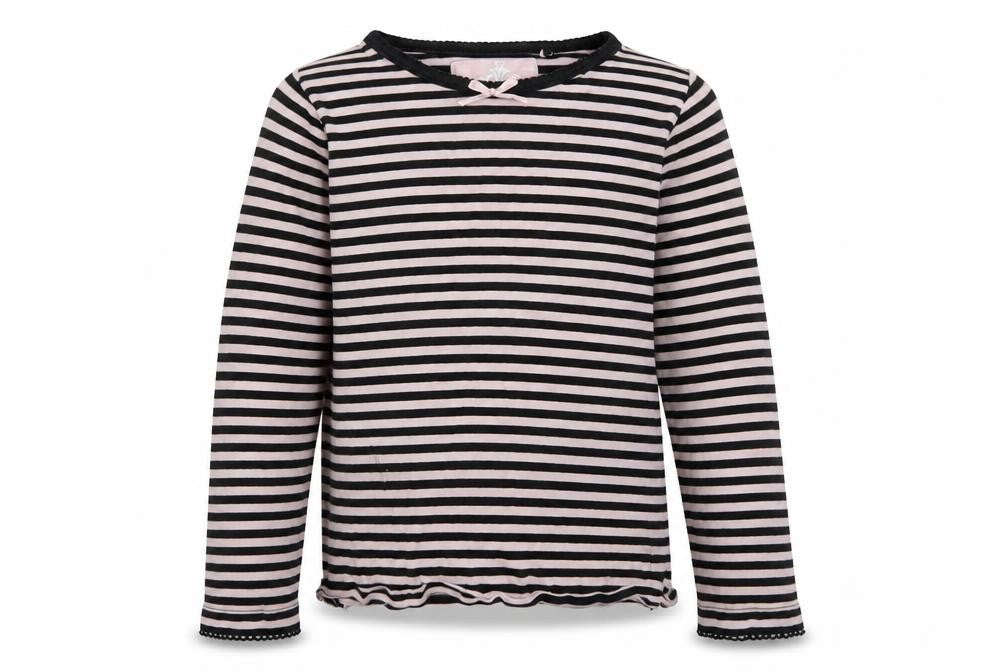 TU Girls Pink Striped  Basic T-Shirt Size 7 Years