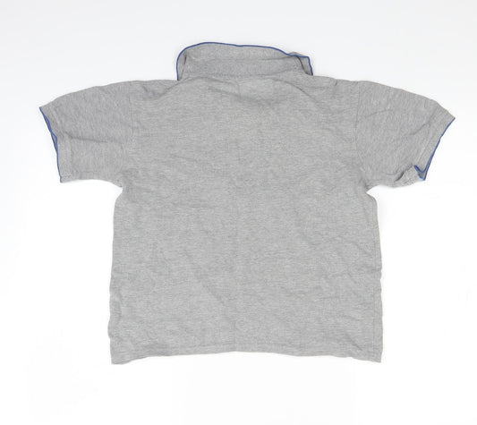 Rebel Boys Grey   Basic Polo Size 12-13 Years