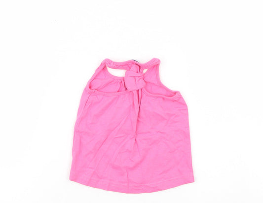 Earlydays Girls Pink   Basic Tank Size 12-18 Months
