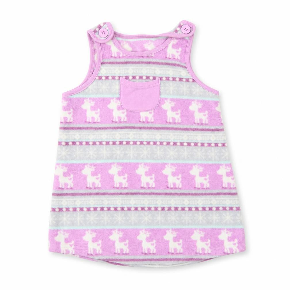 Front view of George girls’ multicoloured animal print pinafore/dungaree dress, size 12-18, months