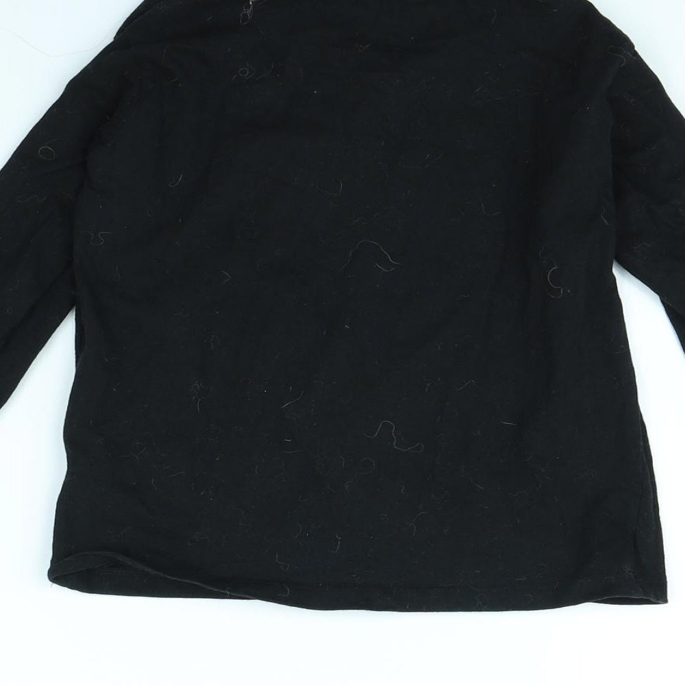 Preworn Boys Black   Basic T-Shirt Size 6 Years  - Game Over