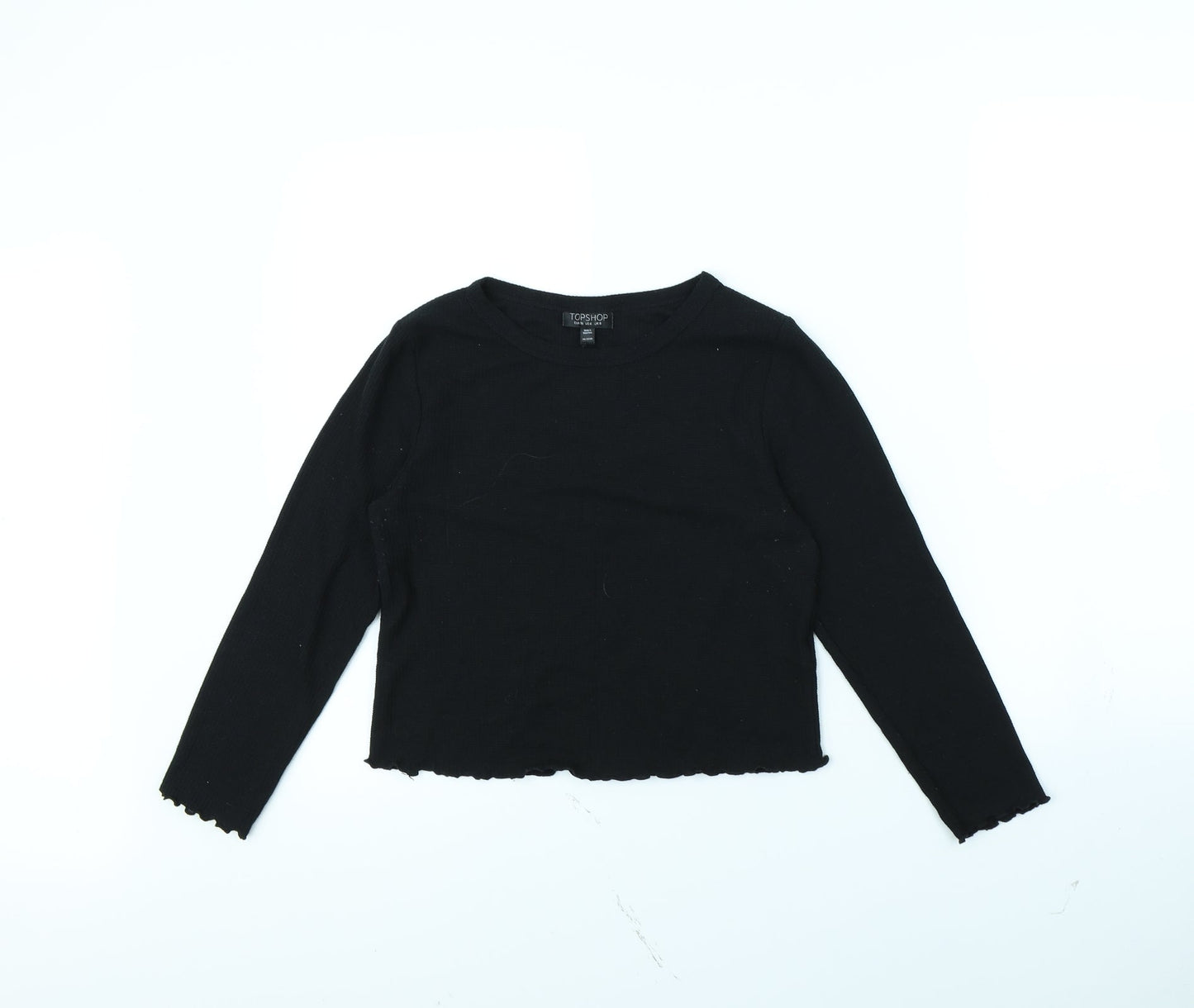 Topshop Womens Black   Basic T-Shirt Size 8