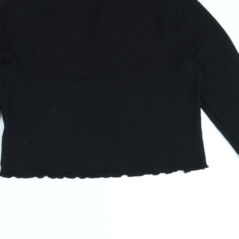 Topshop Womens Black   Basic T-Shirt Size 8