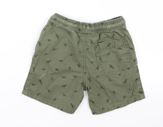 Preworn Boys Green   Cargo Shorts Size 2 Years
