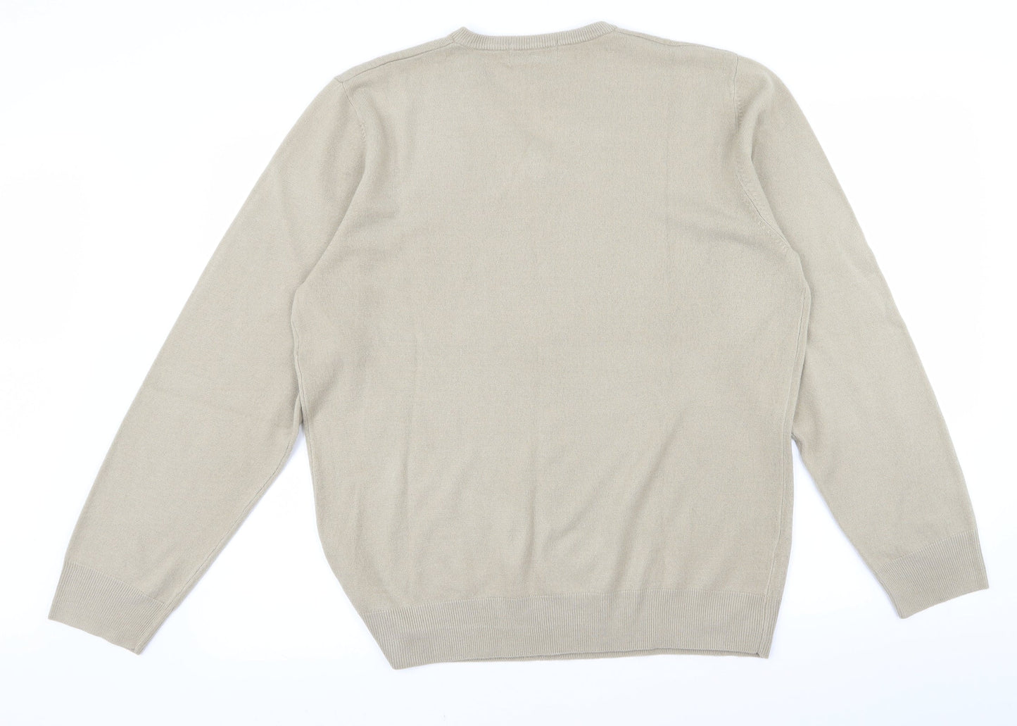m&s Womens Beige   Pullover Jumper Size L