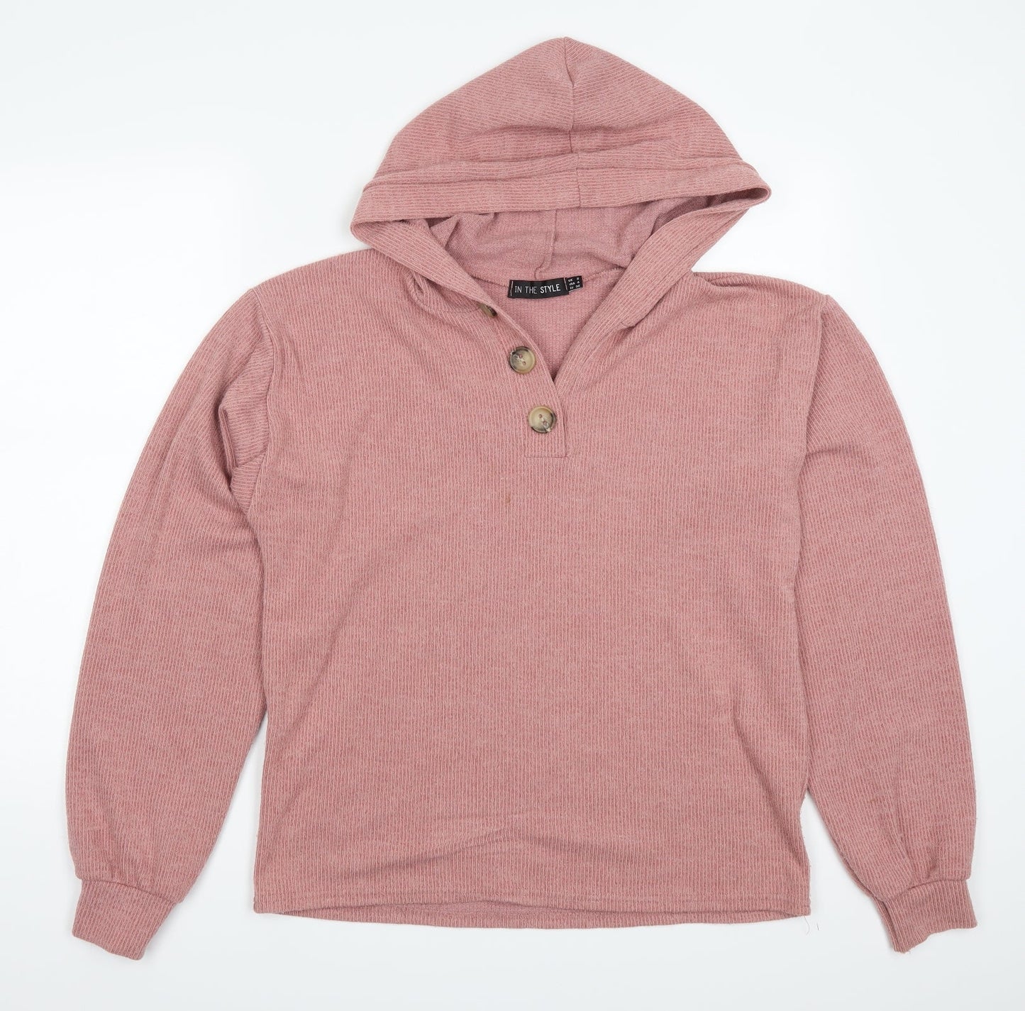In the Style Womens Pink   Pullover Hoodie Size 8