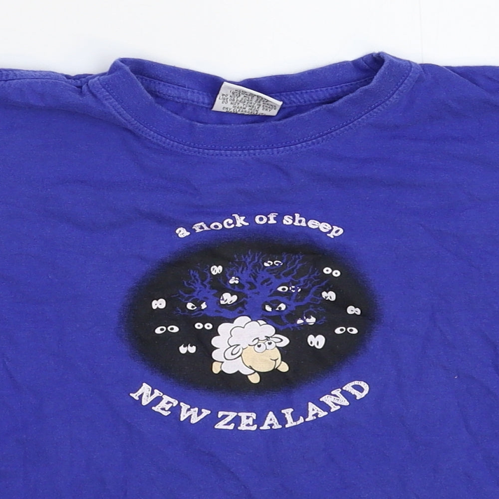 Preworn Boys Blue   Basic T-Shirt Size S