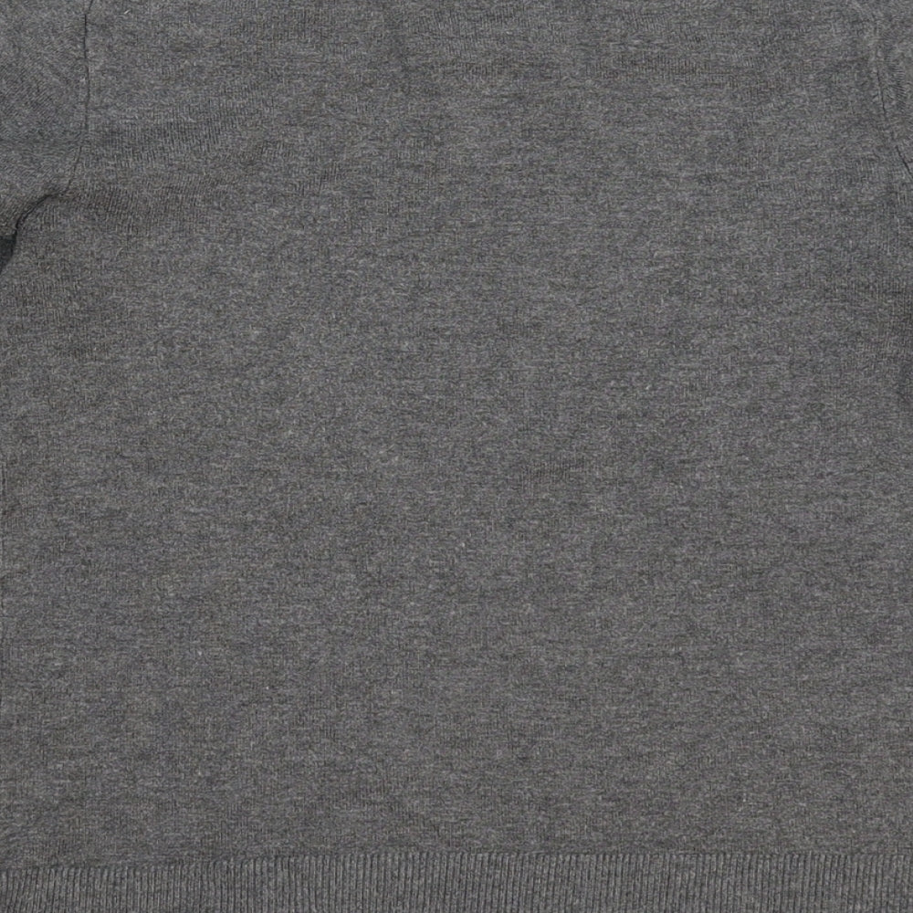 Mango Womens Grey  Knit Pullover Jumper Size S