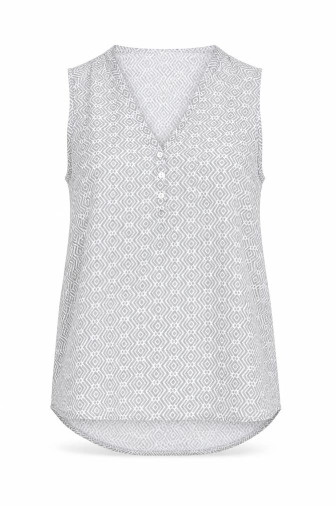 Primark Womens Grey Geometric  Basic T-Shirt One Size