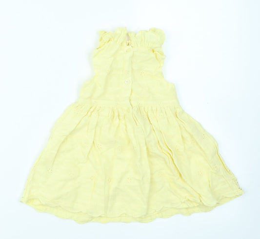 George Girls Yellow   Fit & Flare  Size 3-6 Months