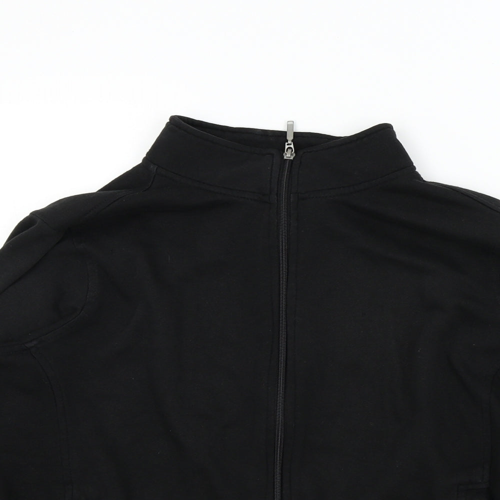 BM Essentials Womens Black   Full Zip Jumper Size M