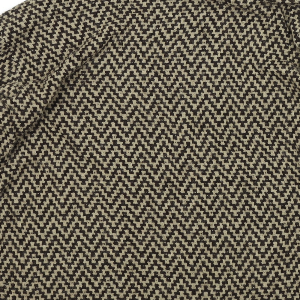 Preworn Womens Brown Geometric  Pullover Jumper Size M