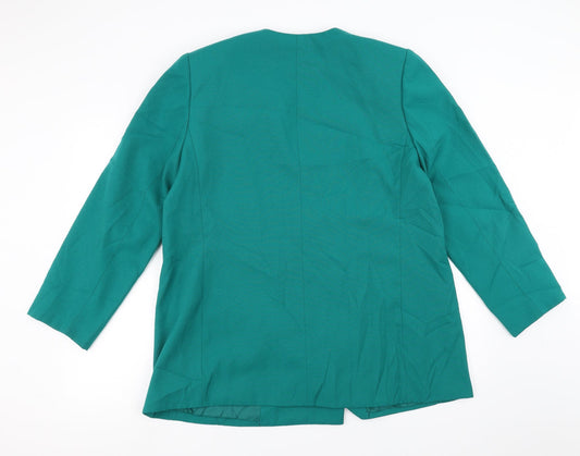 Le Suit Womens Green   Jacket Suit Jacket Size 16