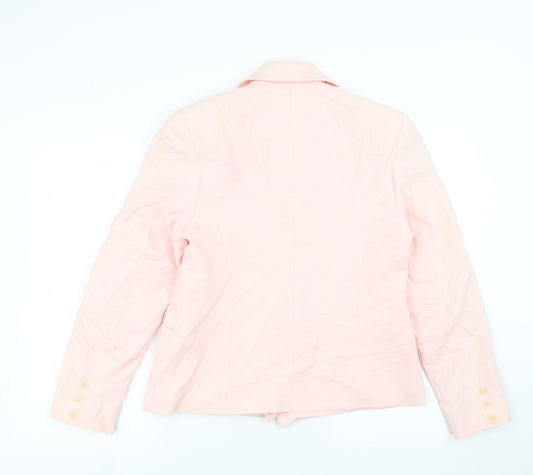 Libra Womens Pink Batik  Jacket Suit Jacket Size 10
