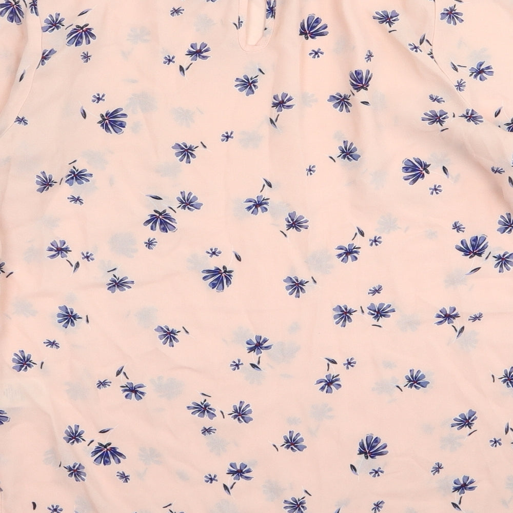 Primark Womens Pink Floral  Basic Blouse Size 6