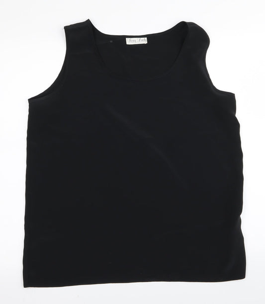 foxy lady Womens Black   Basic Tank Size 16