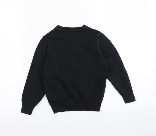 Asda George Girls Black   Pullover Jumper Size 4-5 Years  - School jumper
