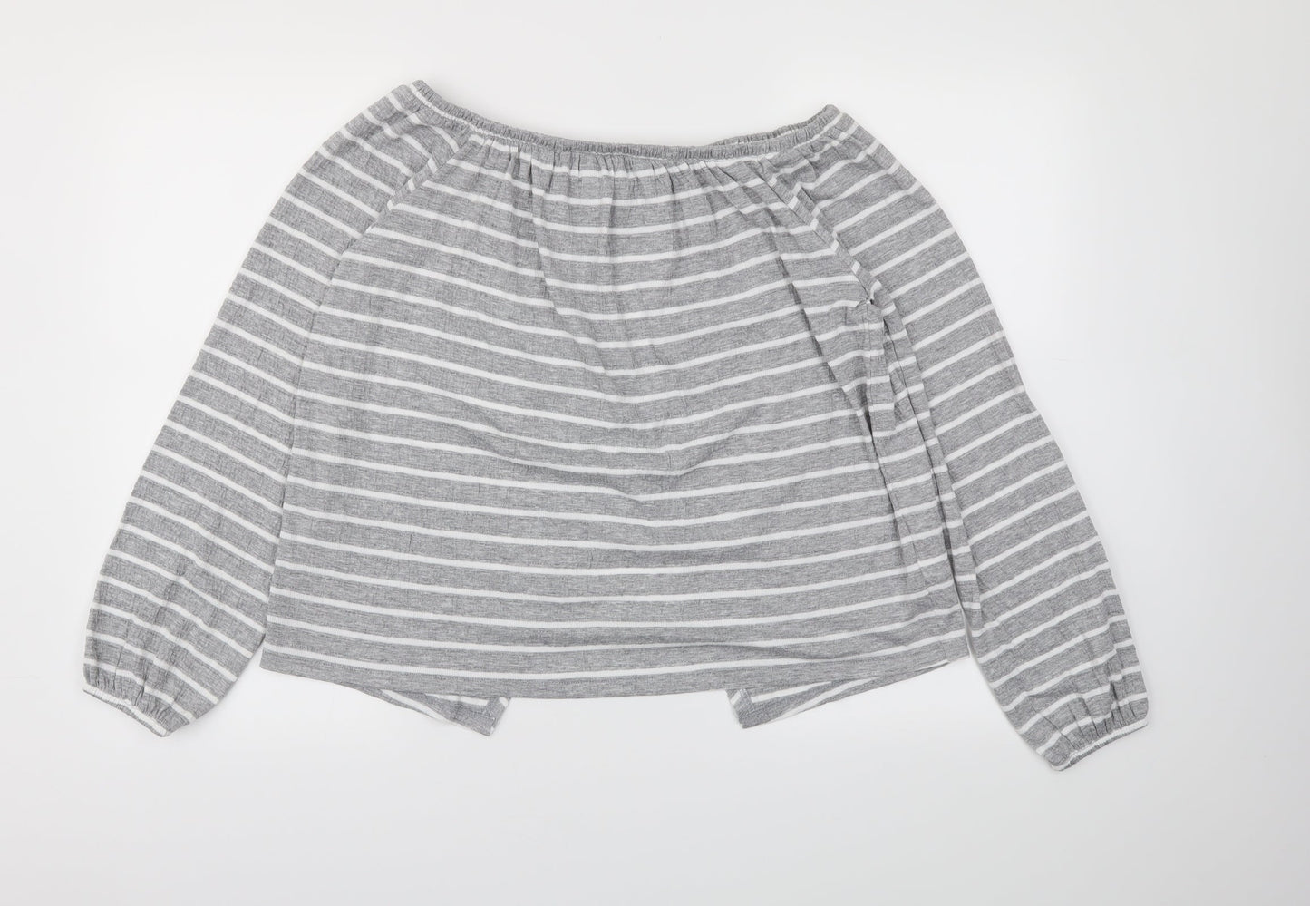 NEXT  Womens Green Striped  Basic T-Shirt Size 10