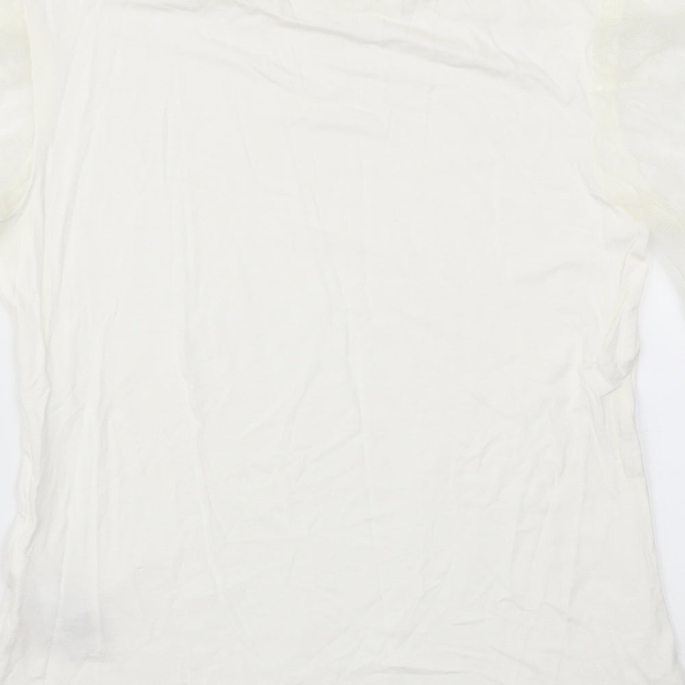 New Look Womens White   Basic T-Shirt Size 14