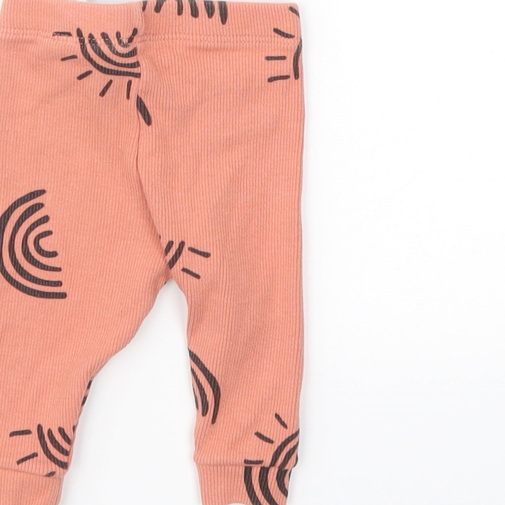Primark Girls Pink Geometric  Capri Leggings Size 0-3 Months