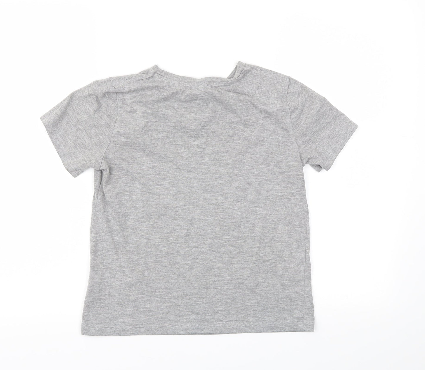 Primark Womens Grey Animal Print  Basic T-Shirt Size 4