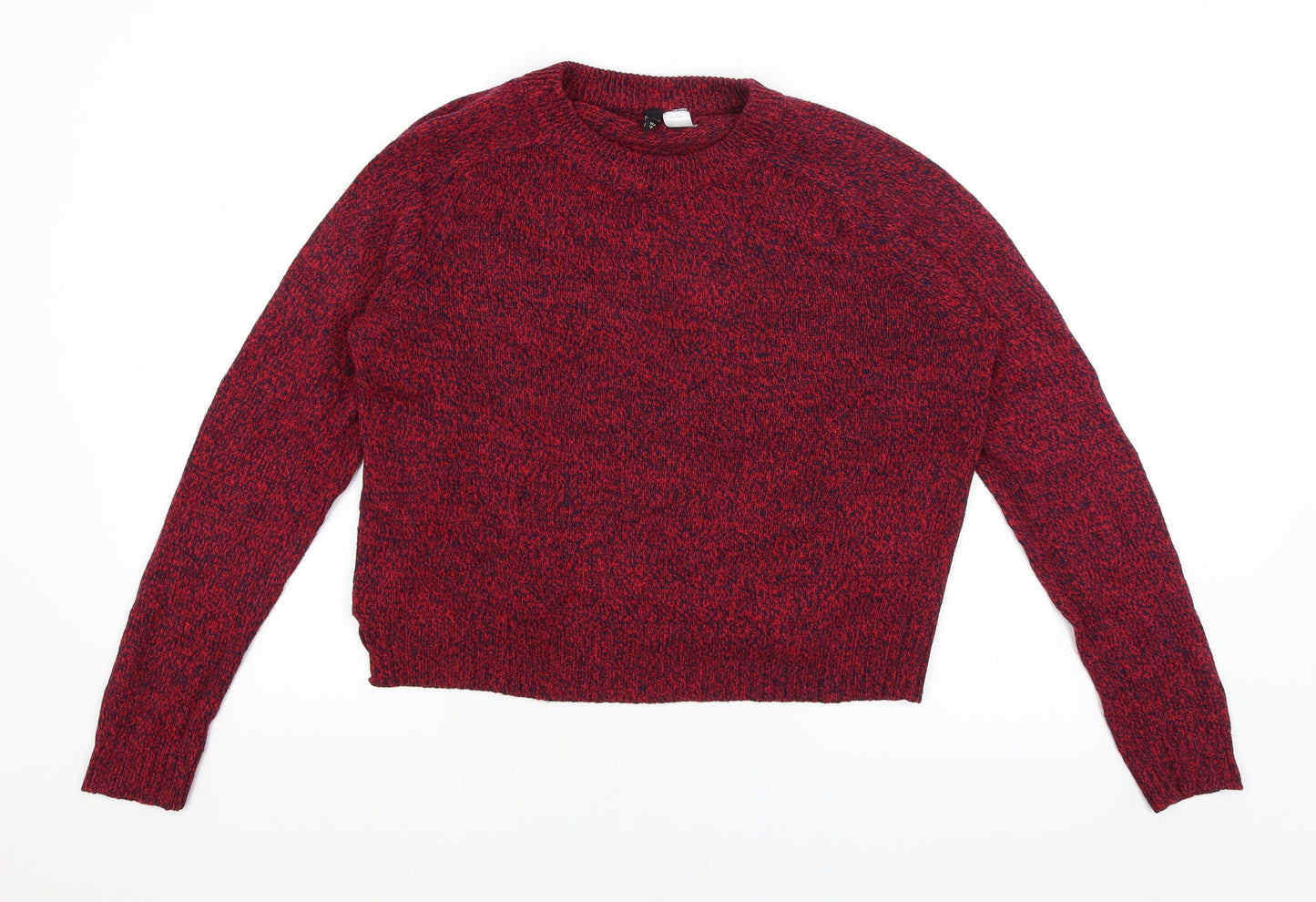 Divided Womens Red   Pullover Jumper Size S