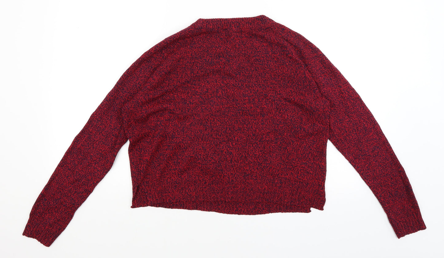 Divided Womens Red   Pullover Jumper Size S