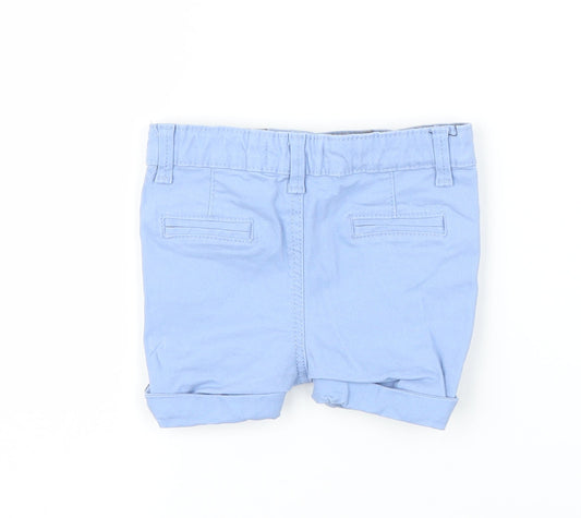 Primark Boys Blue  Damask Capri Trousers Size 3-6 Months  - Shorts