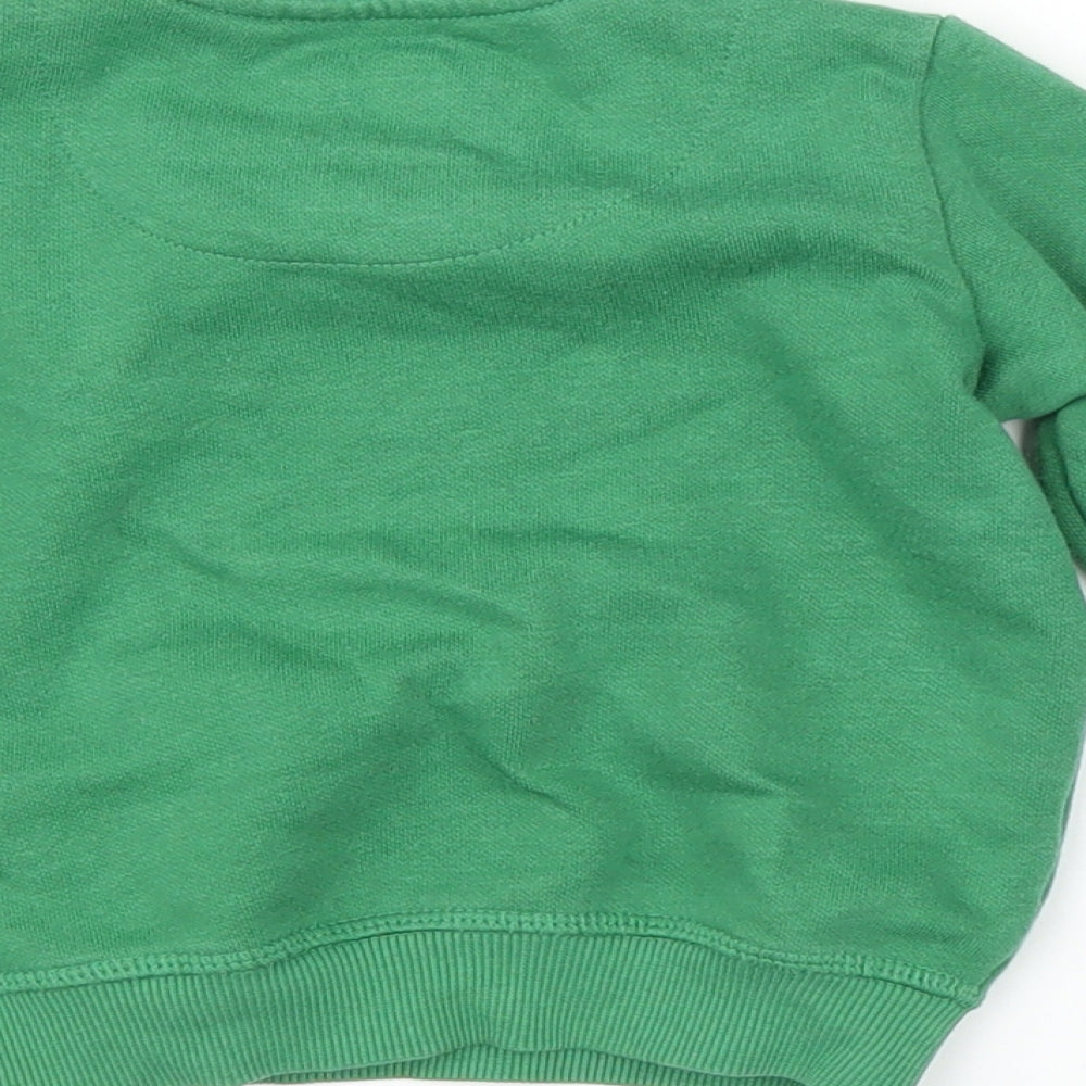 F&F Boys Green   Pullover Jumper Size 6-9 Months