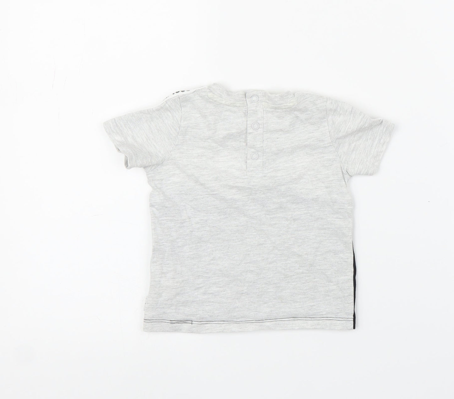F&F Boys Grey   Basic T-Shirt Size 6-9 Months