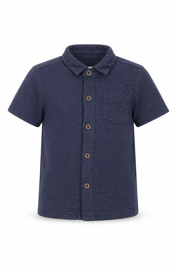 Minoti Boys Blue   Basic Button-Up Size 3 Years