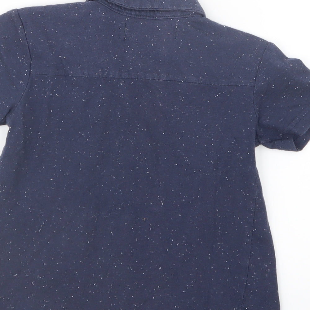 Minoti Boys Blue   Basic Button-Up Size 3 Years