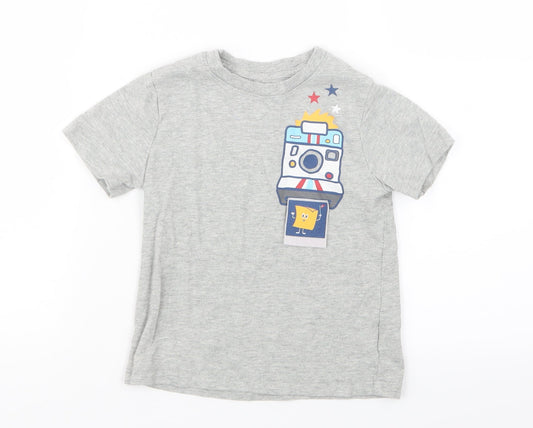 Gap Boys Grey   Basic T-Shirt Size 4 Years