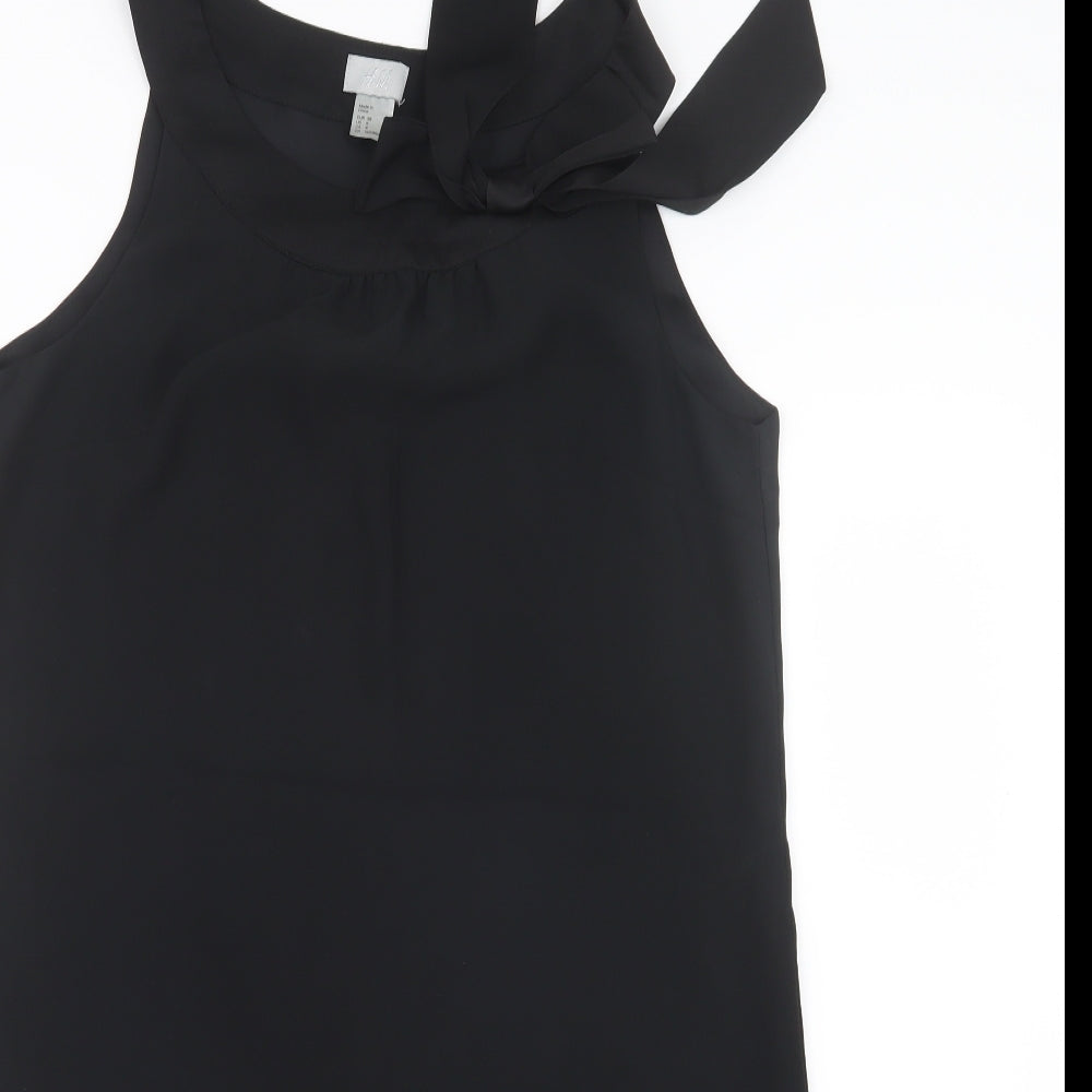 H&M Womens Black   T-Shirt Dress  Size 10