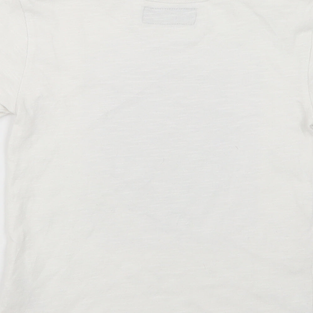 NEXT Girls White   Basic T-Shirt Size 3 Years  - Reversible Sequins