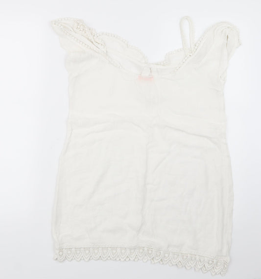 RI Resort Womens White   Basic Blouse Size S