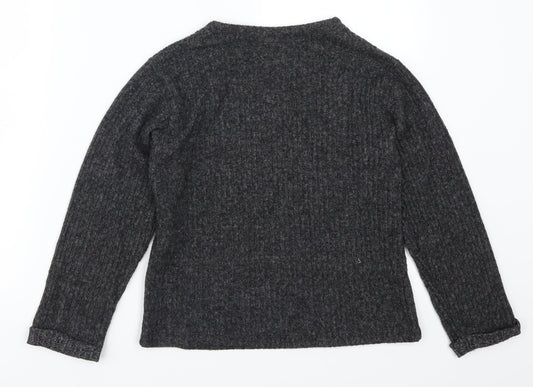 Zara Girls Grey   Pullover Jumper Size 10 Years
