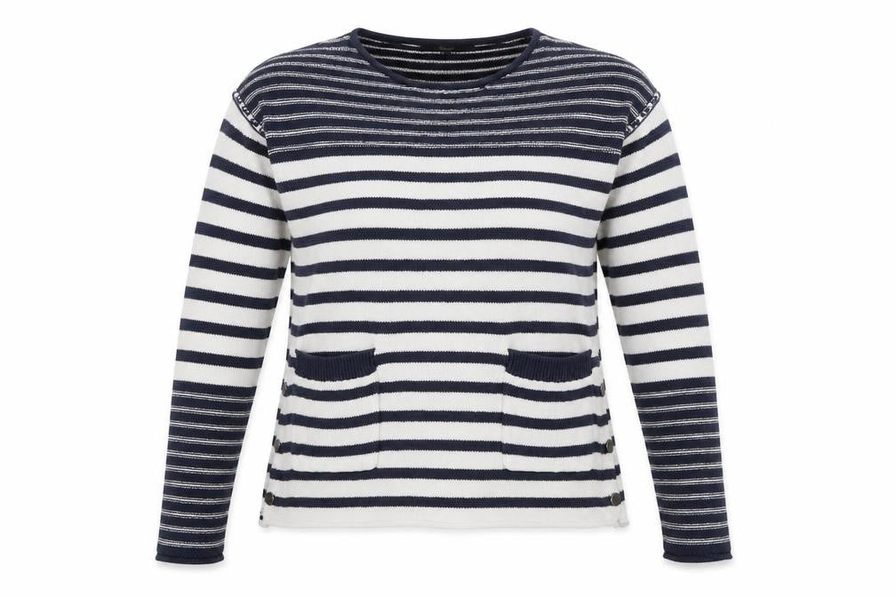 Next Womens Blue Striped  Pullover Jumper Size 6