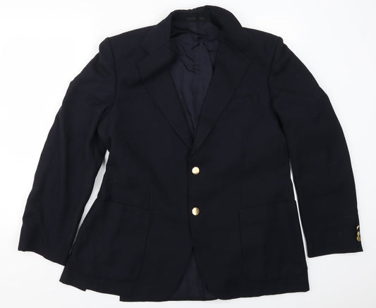 St Michael Mens Blue   Jacket Suit Jacket Size 42