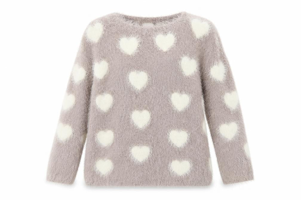 i love girlswear Girls Pink   Pullover Jumper Size 10-11 Years  - HEARTS