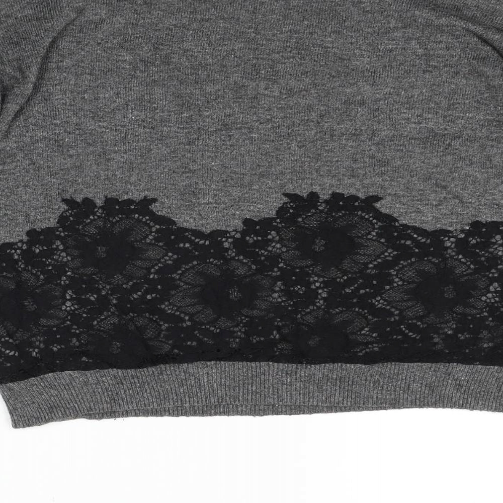Topshop Womens Grey   Pullover Jumper Size 8