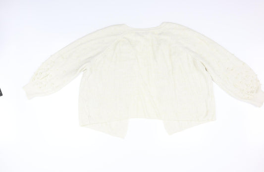 Marks and Spencer Womens Beige   Cardigan Jumper Size XL
