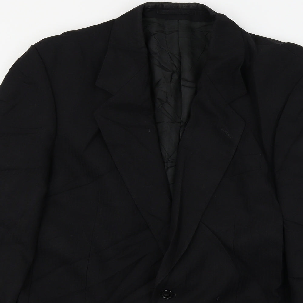 Preworn  Mens Black   Jacket Blazer Size L