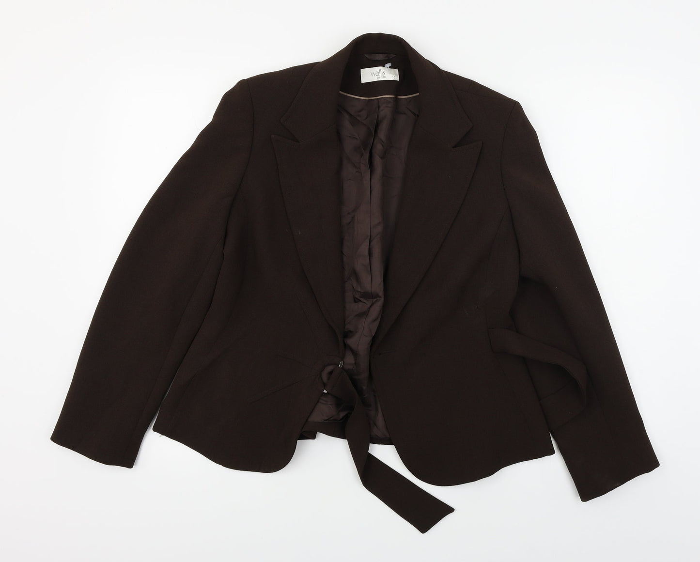 Wallis  Womens Brown Paisley  Jacket Blazer Size 12